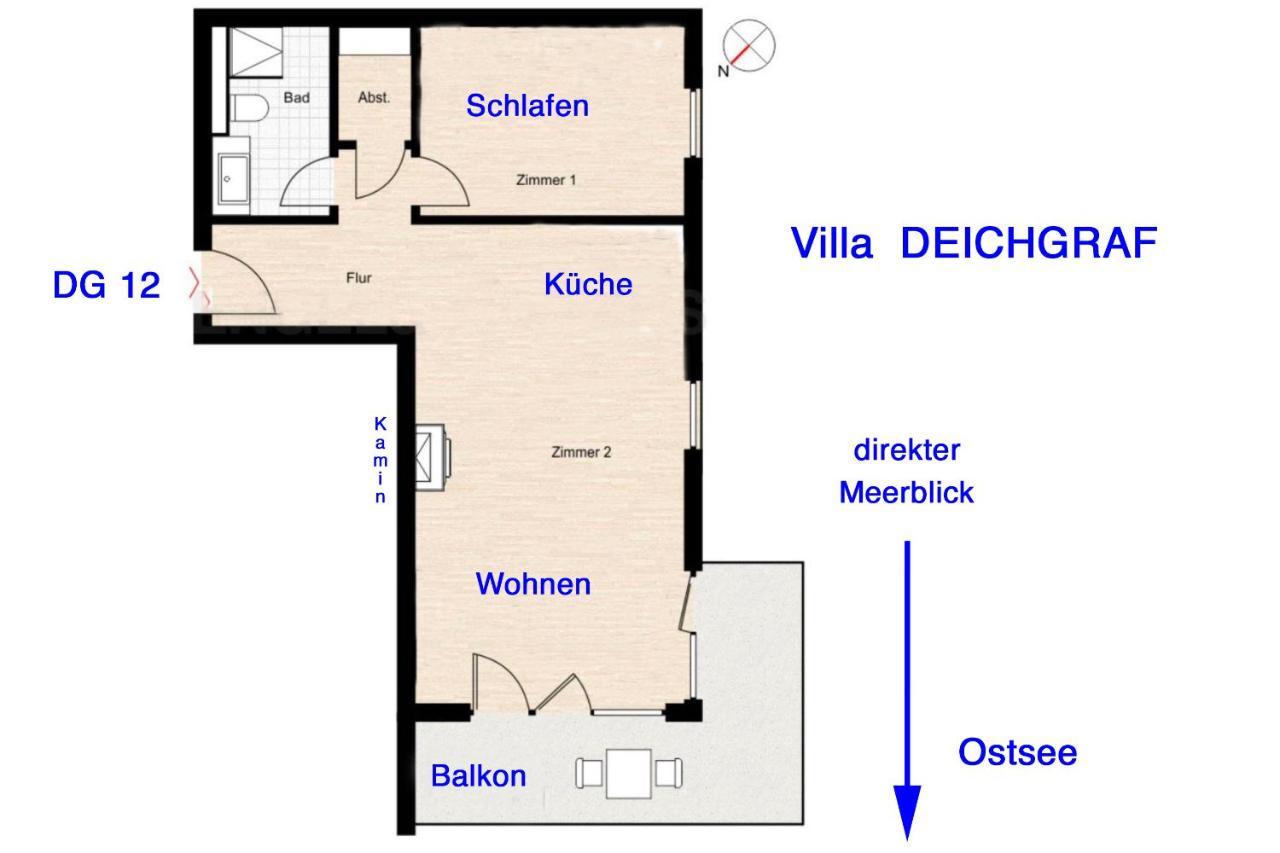 Villa Deichgraf 12 "Meerblick" Boergerende-Rethwisch Luaran gambar